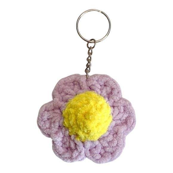 🥳3xHP!🥳 Crochet Fidget Flower Keychain/Bag Charm - Picture 6 of 8